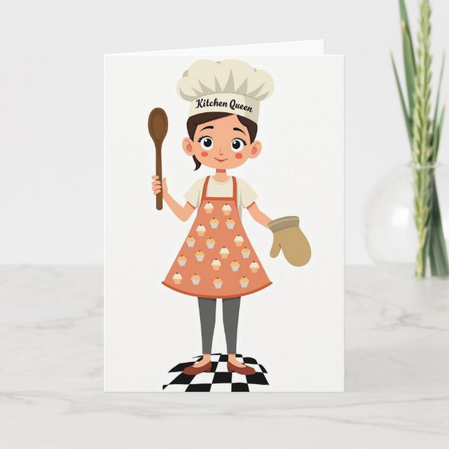 Cheerful Chef Mothers Day Card (Front)
