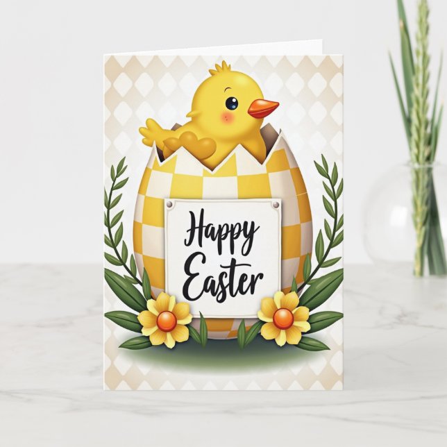 Cheerful Chick New Beginnings Card (Front)