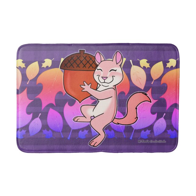 Cheerful Chipmunk - Bath Mat (Front)