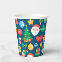 Reindeer Party Cups, Nutcracker, Elf, Set of Christmas Party Cups