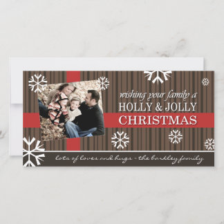Cheerful Christmas Photo Card