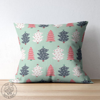 Cheerful Christmas Reversible Throw Pillow