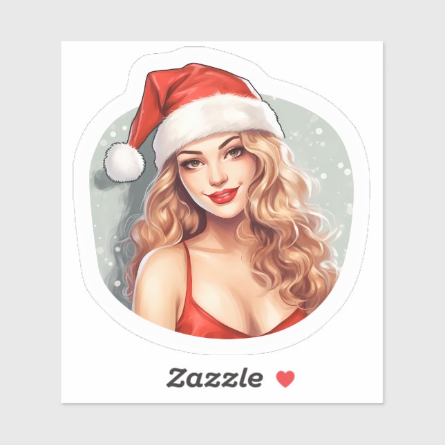 Cheerful Christmas Sticker for Holidays (Sheet)