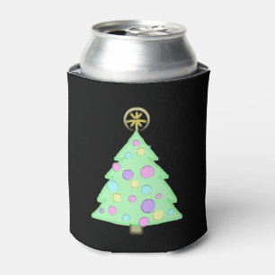 Cheerful Christmas Tree Can Cooler