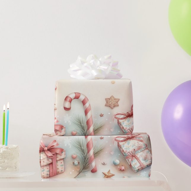 Cheerful Christmas wrapping paper design (Party Gifts)