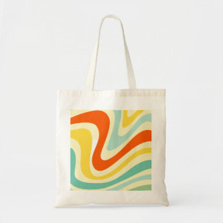 Cheerful Color Abstract Motif Tote Bag