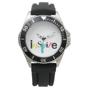 Cheerful, creative, modern typography of Inspire Watch