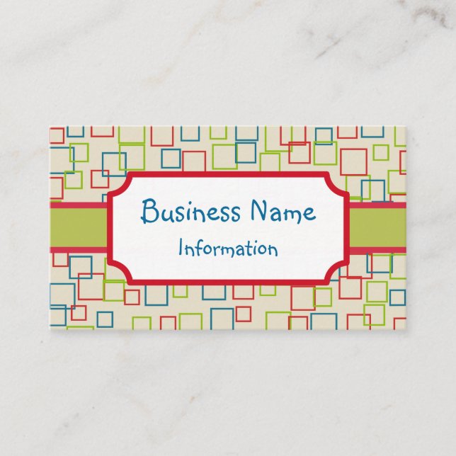 Cheerful Customized Business Card (Front)