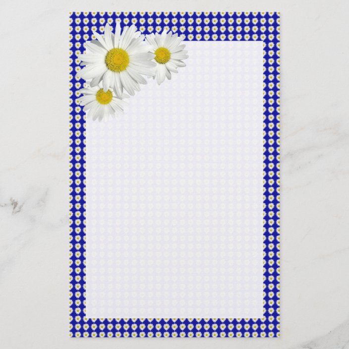 Cheerful Daisy Stationery | Zazzle.com