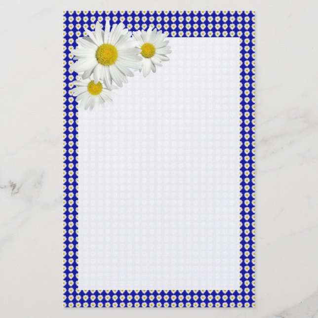 Cheerful Daisy Stationery (Front)