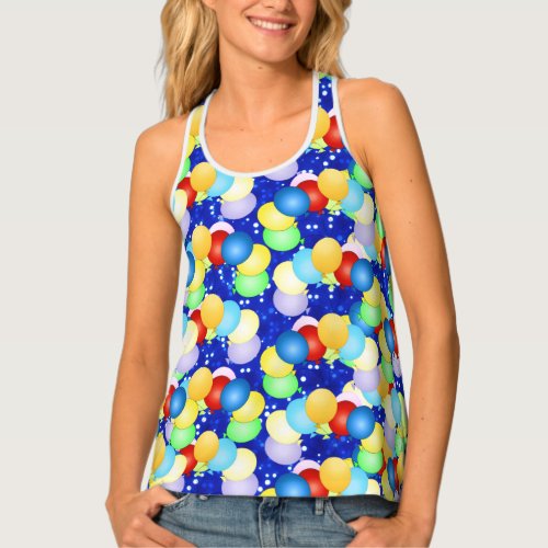 Cheerful Dancing Balloons Tank Top