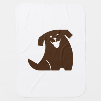 cheerful dog baby blanket