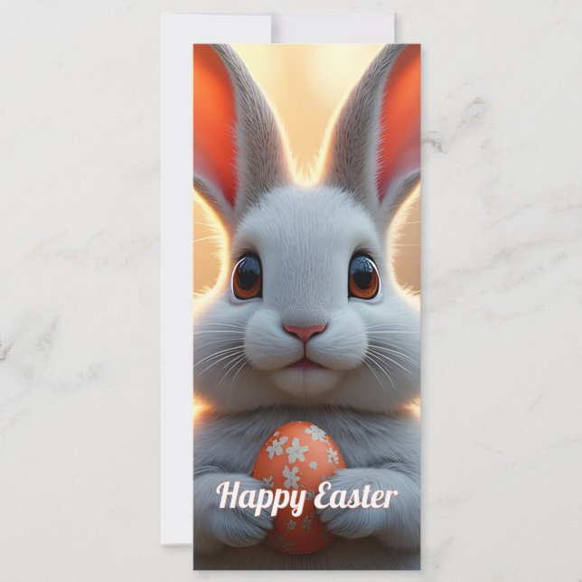 Cheerful Easter Bunny in the Magic of Spring (Front)