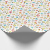 Vintage Easter Colored Eggs Wrapping Paper