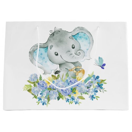 Cheerful Elephant Baby Shower Gift Bag