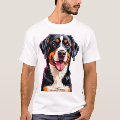 Cheerful Entlebucher Mountain Dog T-Shirt