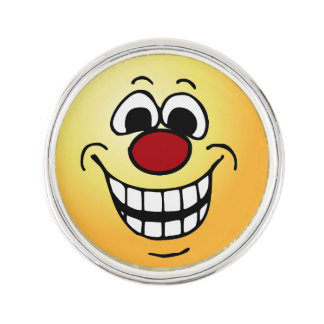 Cheerful Face: Congratulations on getting fired Pin