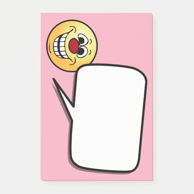 Cheerful Face Grumpey Post-it Notes (Front)