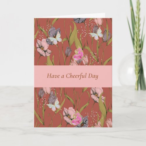 Cheerful Floral Design for Seniors in Nursing Home Card
