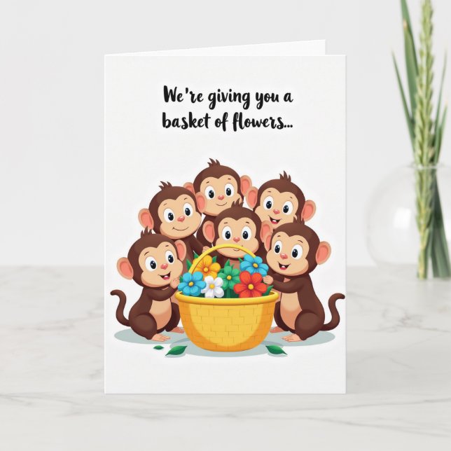 Cheerful Floral Mothers Day Card (Front)