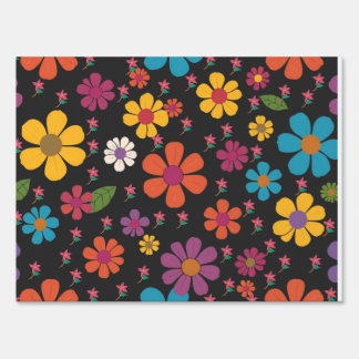 Cheerful Floral Sign