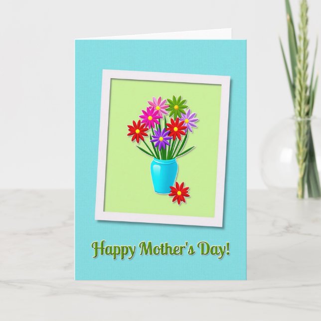 Cheerful Flower Card (Front)