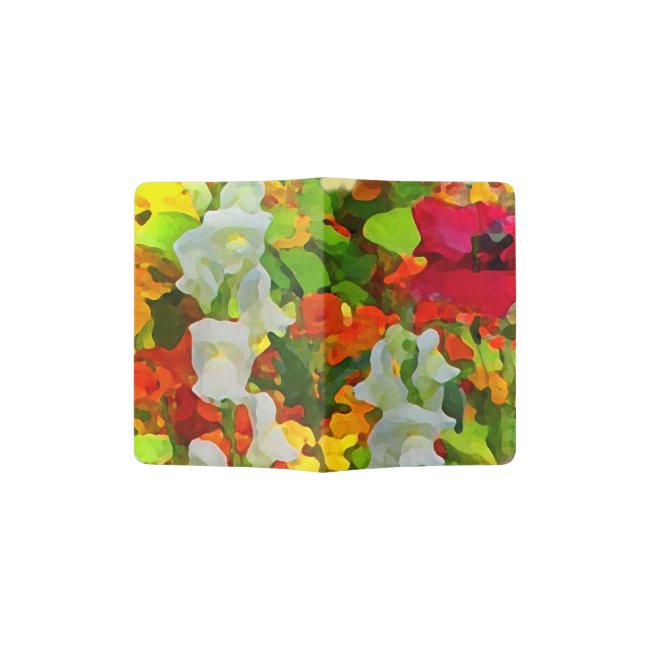 Cheerful Flower Garden Colors Passport Holder