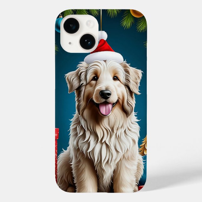 🐶 Cheerful Fluffy-Coated Dog Joy ✨ Adorable Pet  Case-Mate iPhone Case (Back)