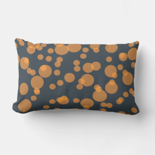 Cheerful fun circle pattern in celebration concept lumbar pillow