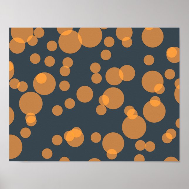 Cheerful fun circle pattern in celebration concept poster (Front)