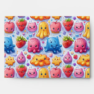  Cheerful funny cute sweets  Envelope