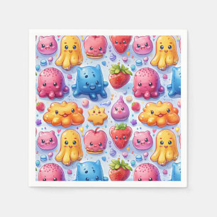  Cheerful funny cute sweets  Napkins