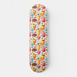 Cheerful funny cute sweets Skateboard