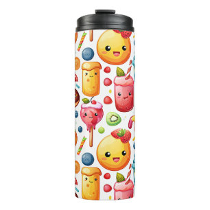 Cheerful funny cute sweets Thermal Tumbler