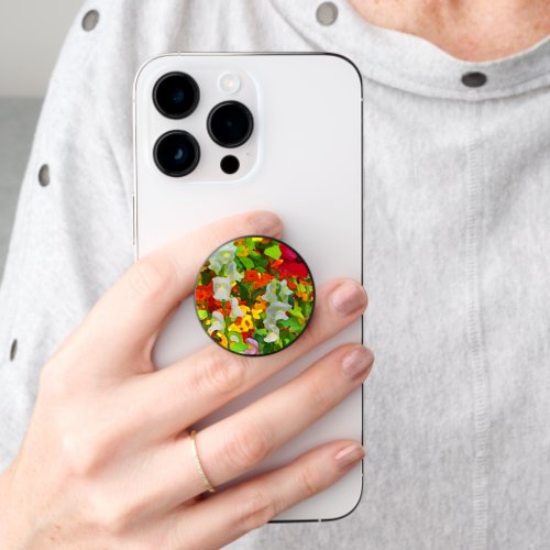 Cheerful Garden Color Flowers Phone Grip PopSocket