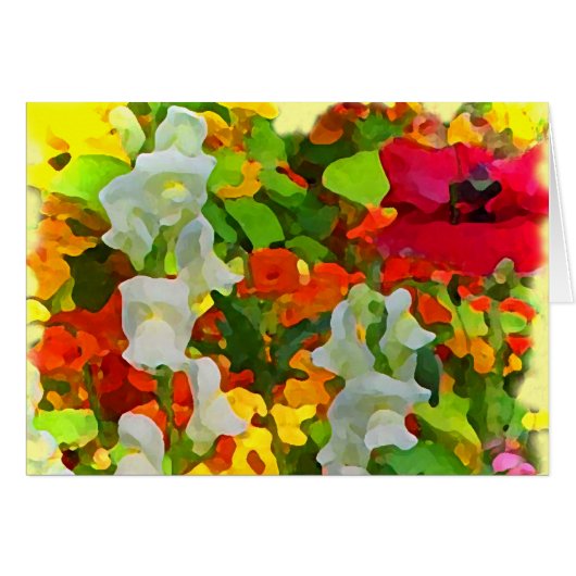 Cheerful Garden Colors Cards (Front Horizontal)