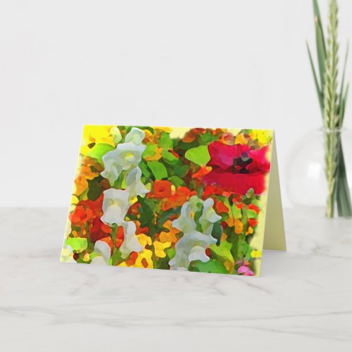 Cheerful Garden Colors Easter Holiday Card