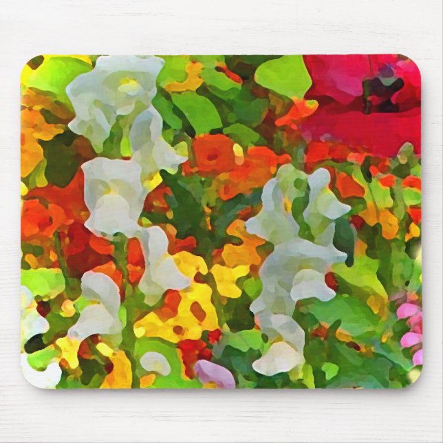 Cheerful Garden Colors Mouse Pad (Front)
