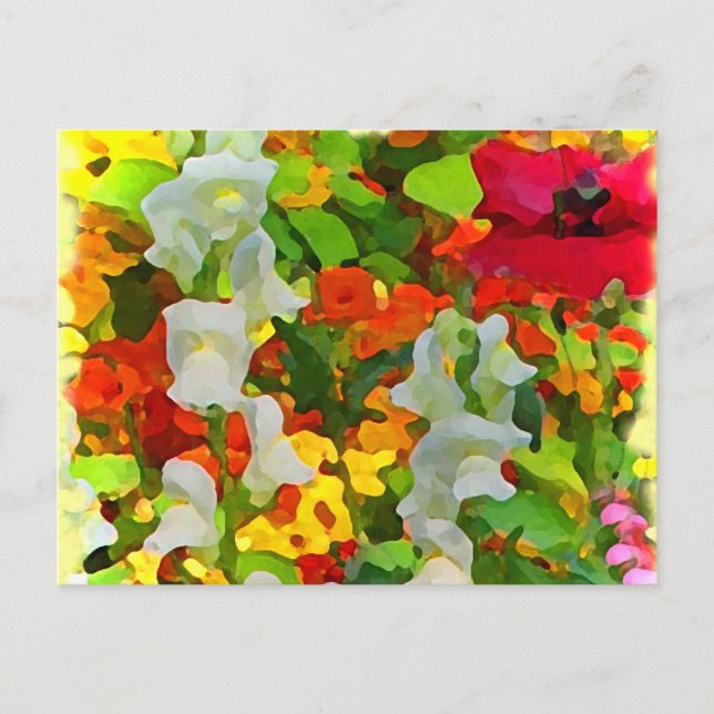 Cheerful Garden Colors Postcard (Front)