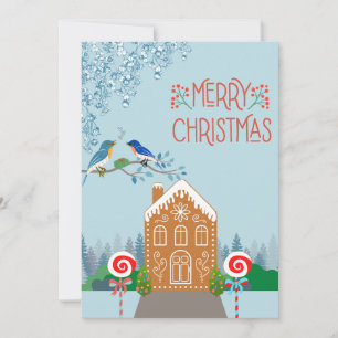Cheerful Gingerbread Christmas Card