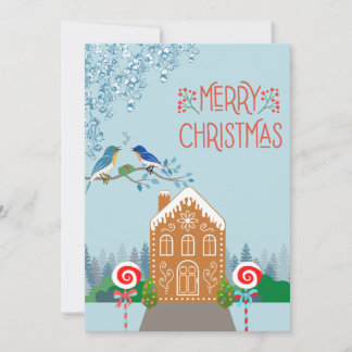 Cheerful Gingerbread Christmas Card