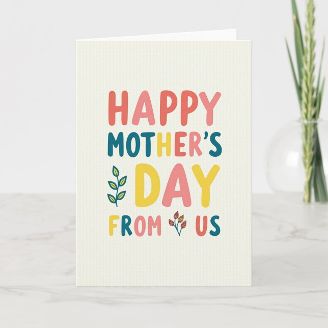 Cheerful Greetings Warm Wishes Card (Front)