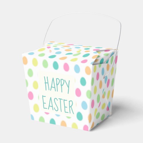 Cheerful Happy Easter Pastel Colorful Favor Boxes