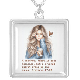 Cheerful Heart  - Gold finish necklace