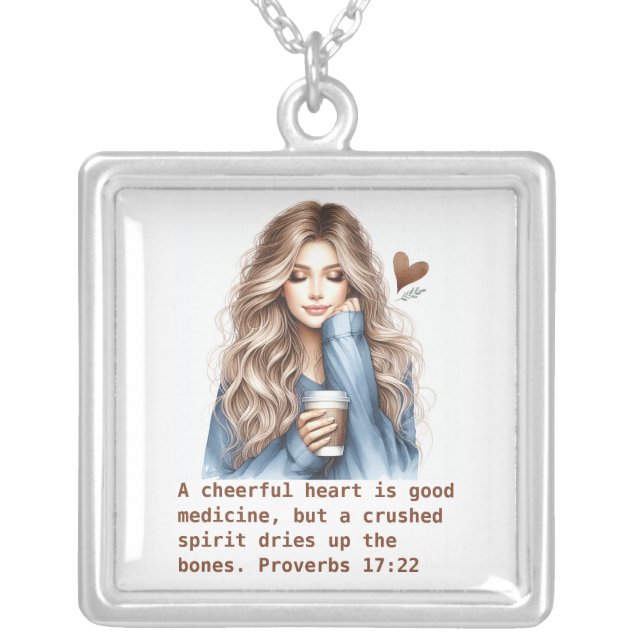 Cheerful Heart  - Gold finish necklace (Front)