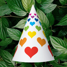 Cheerful hearts party hat