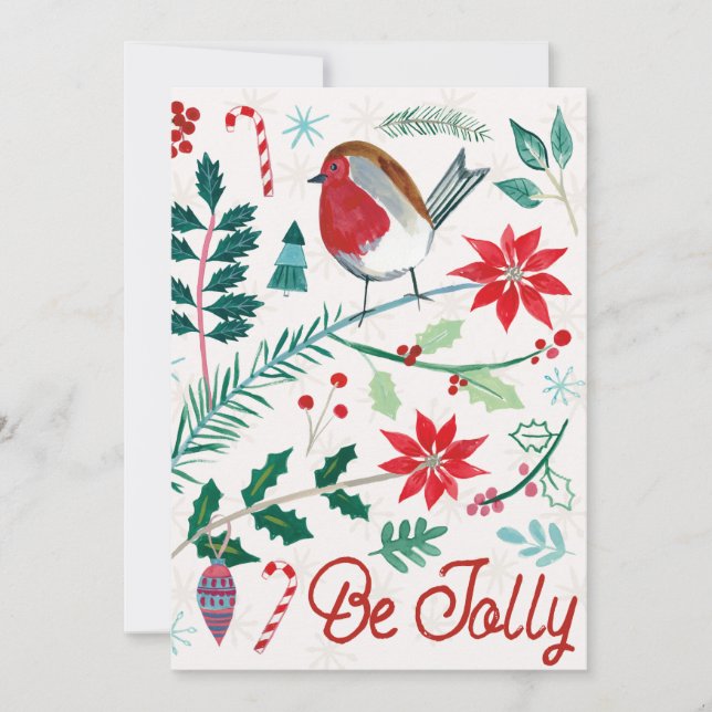 Cheerful Holiday - Be Jolly Card (Front)
