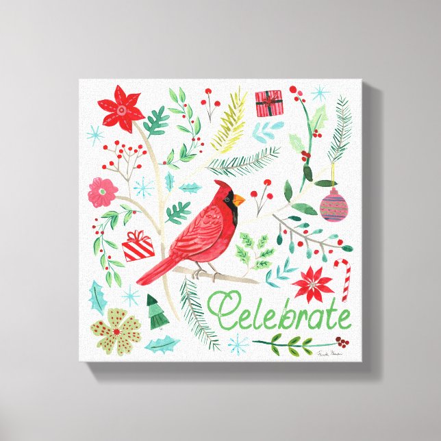 Cheerful Holiday - Celebrate Canvas Print (Front)