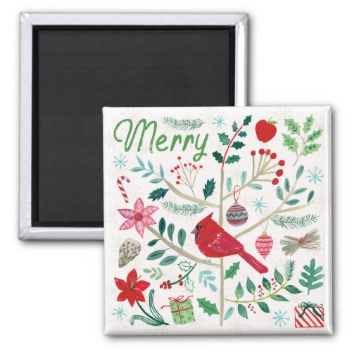 Cheerful Holiday _ Merry Magnet
