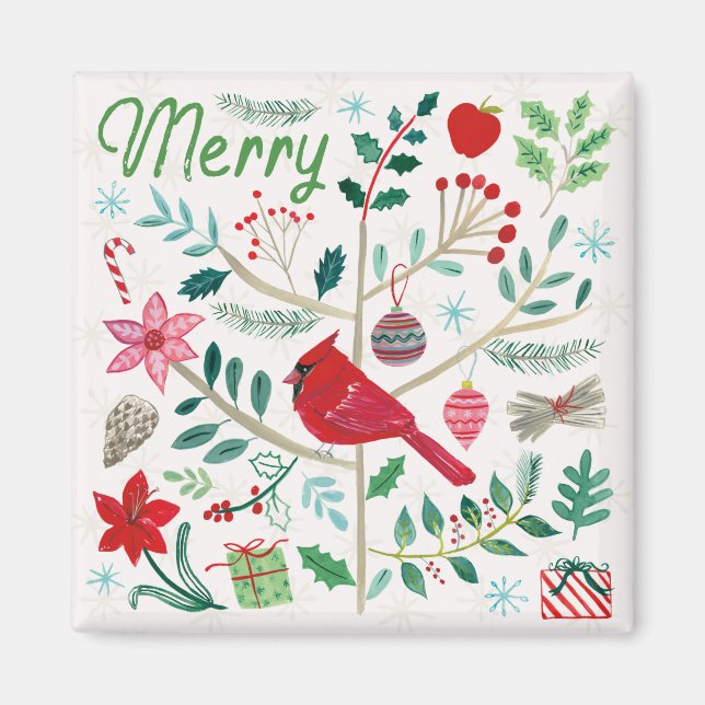 Cheerful Holiday - Merry Magnet (Front)